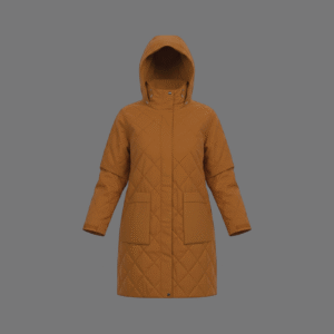 Women's Quilted Long Line Jacket