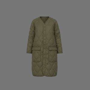 Women's Quilted Long line Jacket