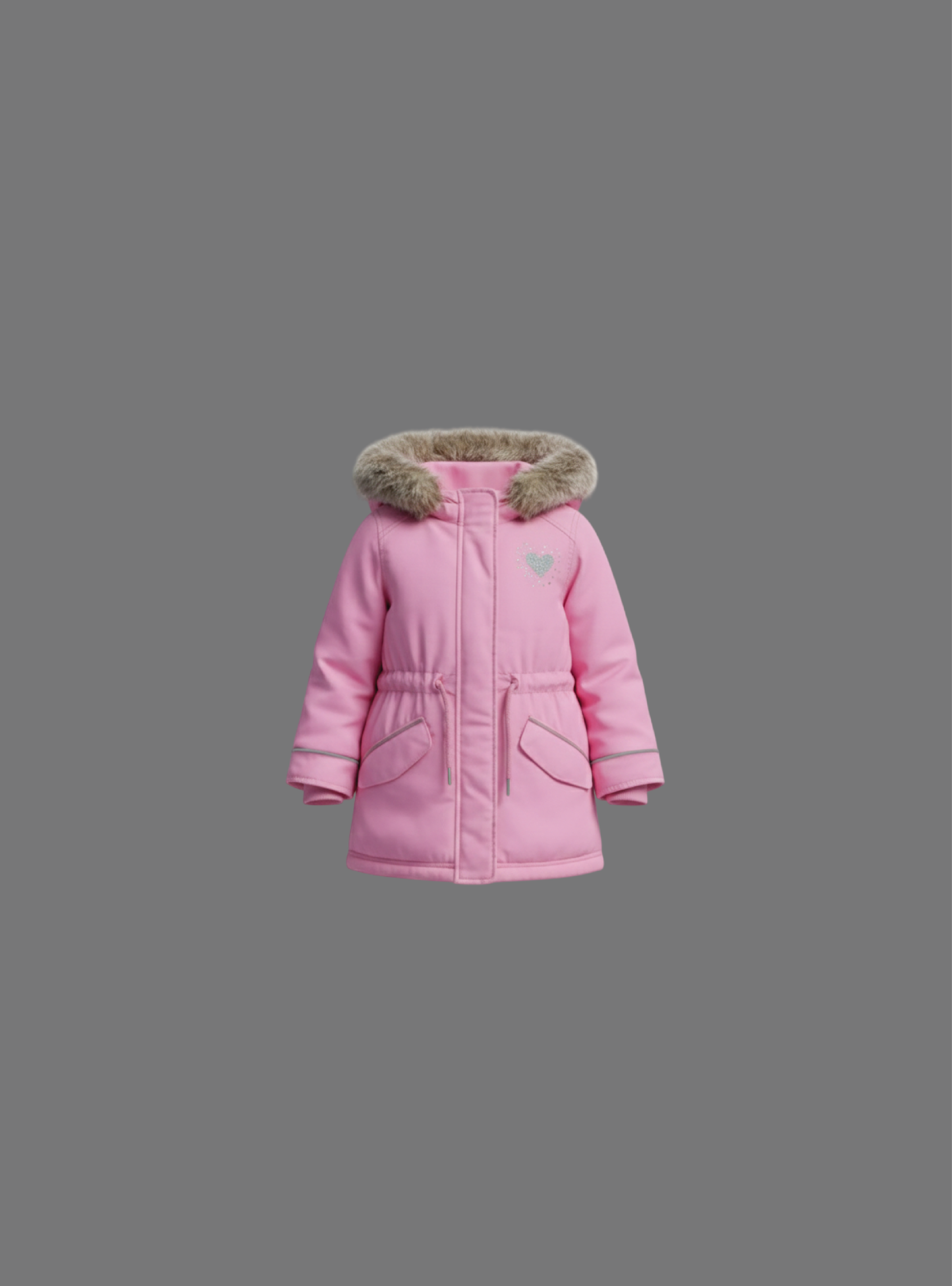 Kid's Girl's Outerwear Fleece Padded Jacket