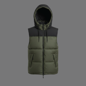 Men's Outerwear Hooded Padded Vest Jacket