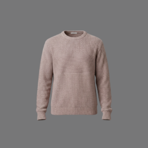 Men's Knitted Ribbed Sweater