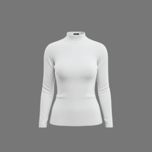 Women's Turtle Neck Long Sleeve Tee Shirt