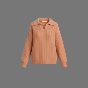 Women's Knitted Ribbed Sweater