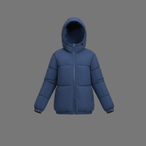 Kid's Hooded Outerwear Padded Jacket