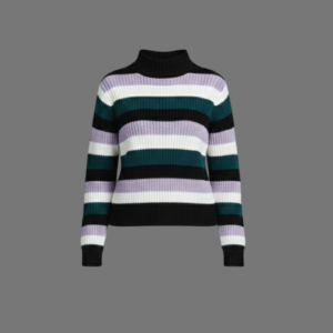 Women's Knitted Ribbed Sweater