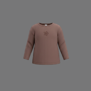 Girl's Long Sleeve Rib Tee Shirt